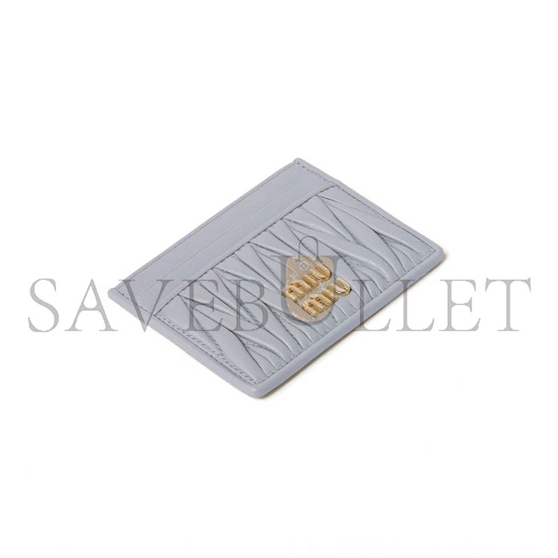 MIU MIU MATELASSÉ NAPPA LEATHER CARD HOLDER 5MC076 (10.5*8cm)